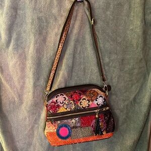 Small colorful patchwork purse